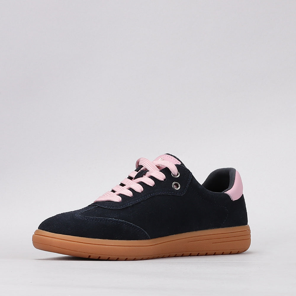 Juno - Navy Suede/Baby Pink - LE SANSA
