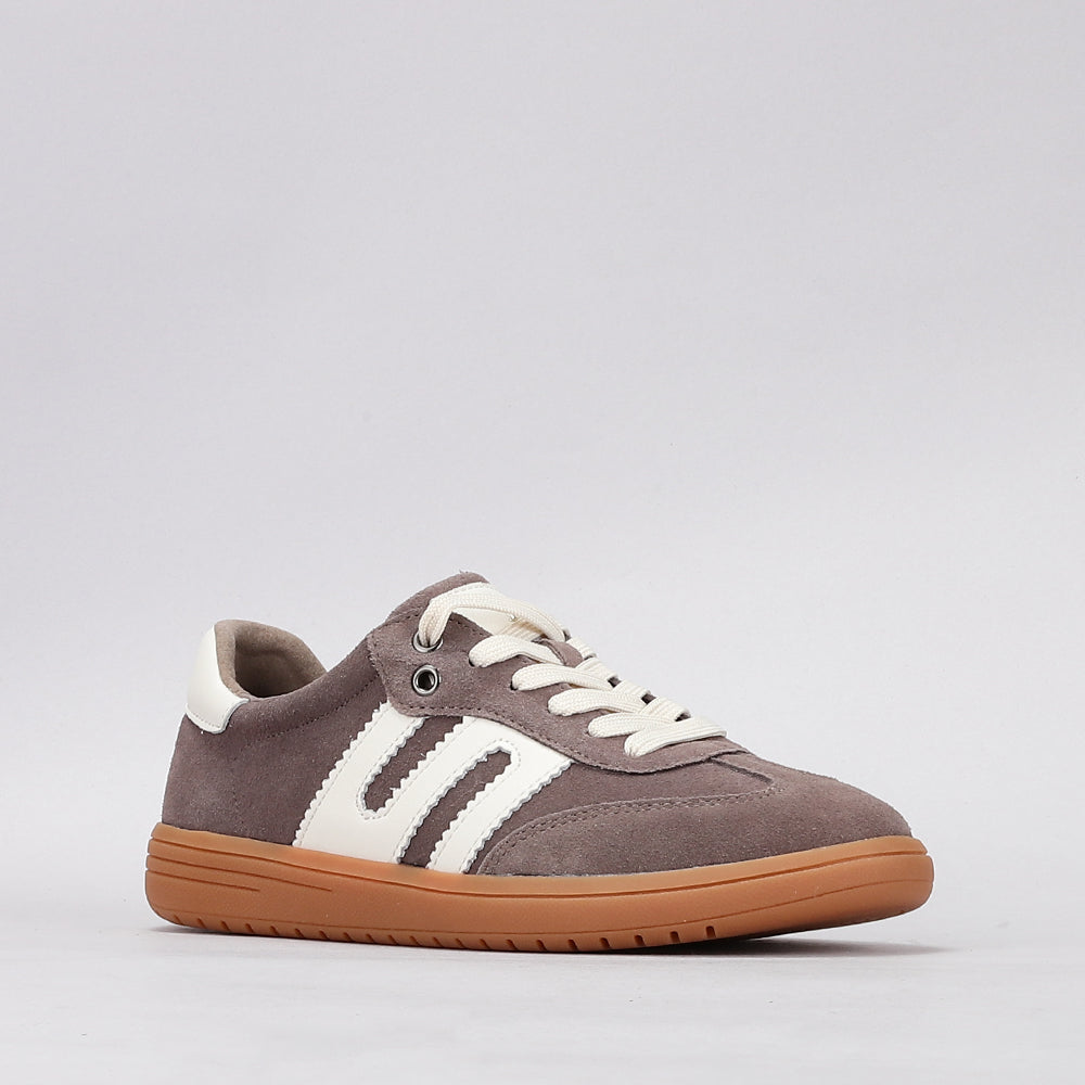 Juno - Brown Suede/Ivory