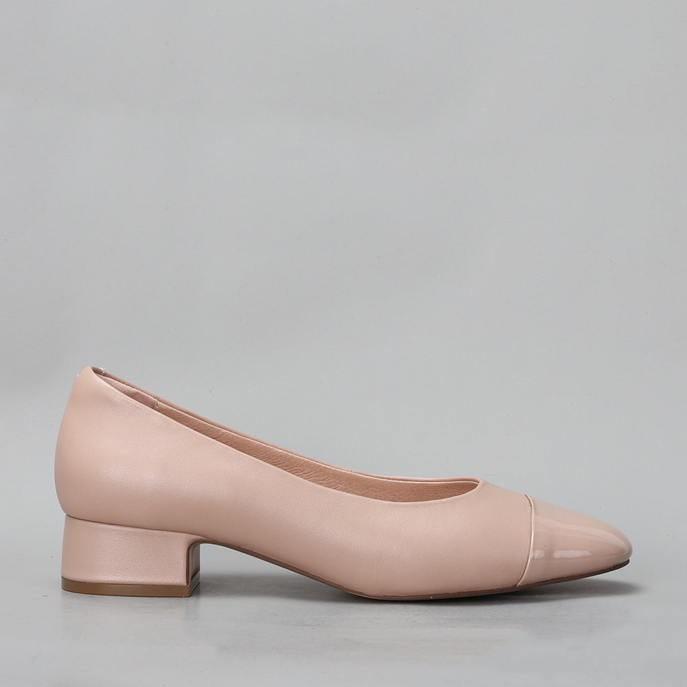 Eliska - Nude/Nude Patent - LE SANSA