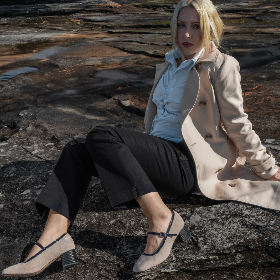 Zafira - Taupe Suede - LE SANSA