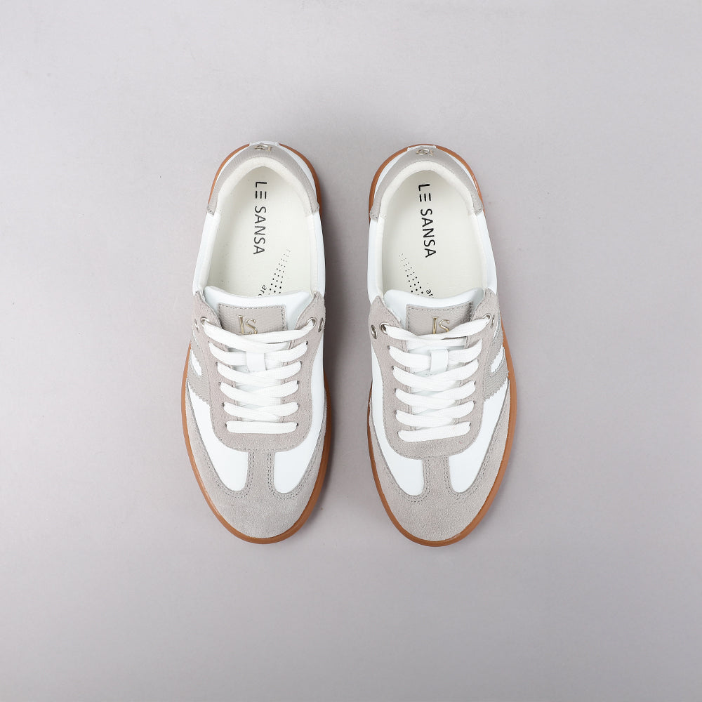 Juno - White Suede/Lt Grey - LE SANSA