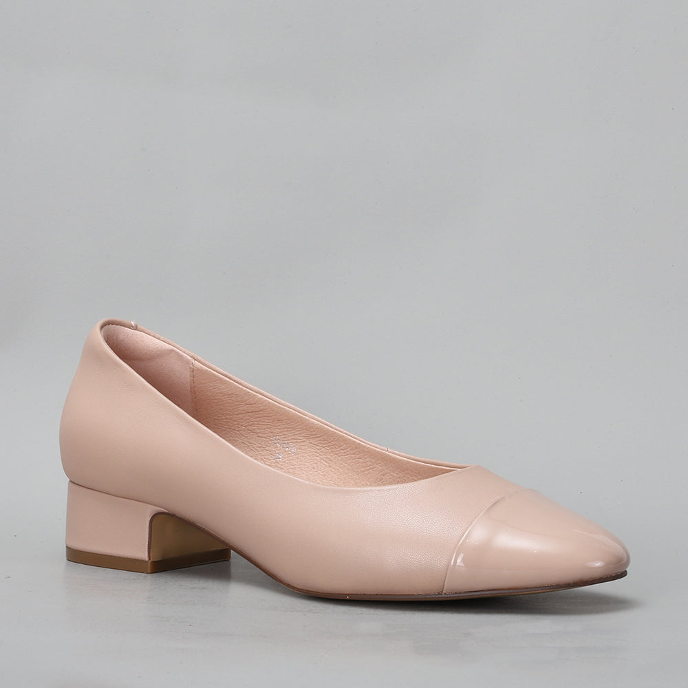 Eliska - Nude/Nude Patent - LE SANSA