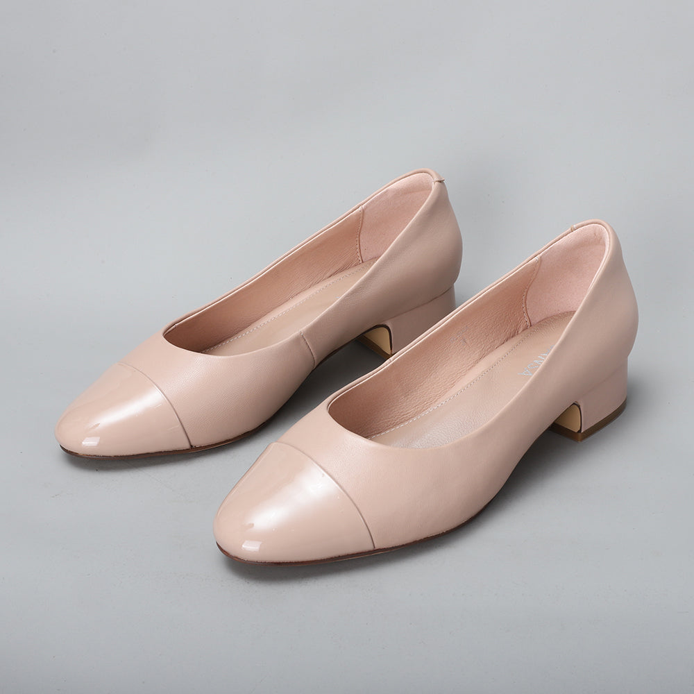 Eliska - Nude/Nude Patent - LE SANSA