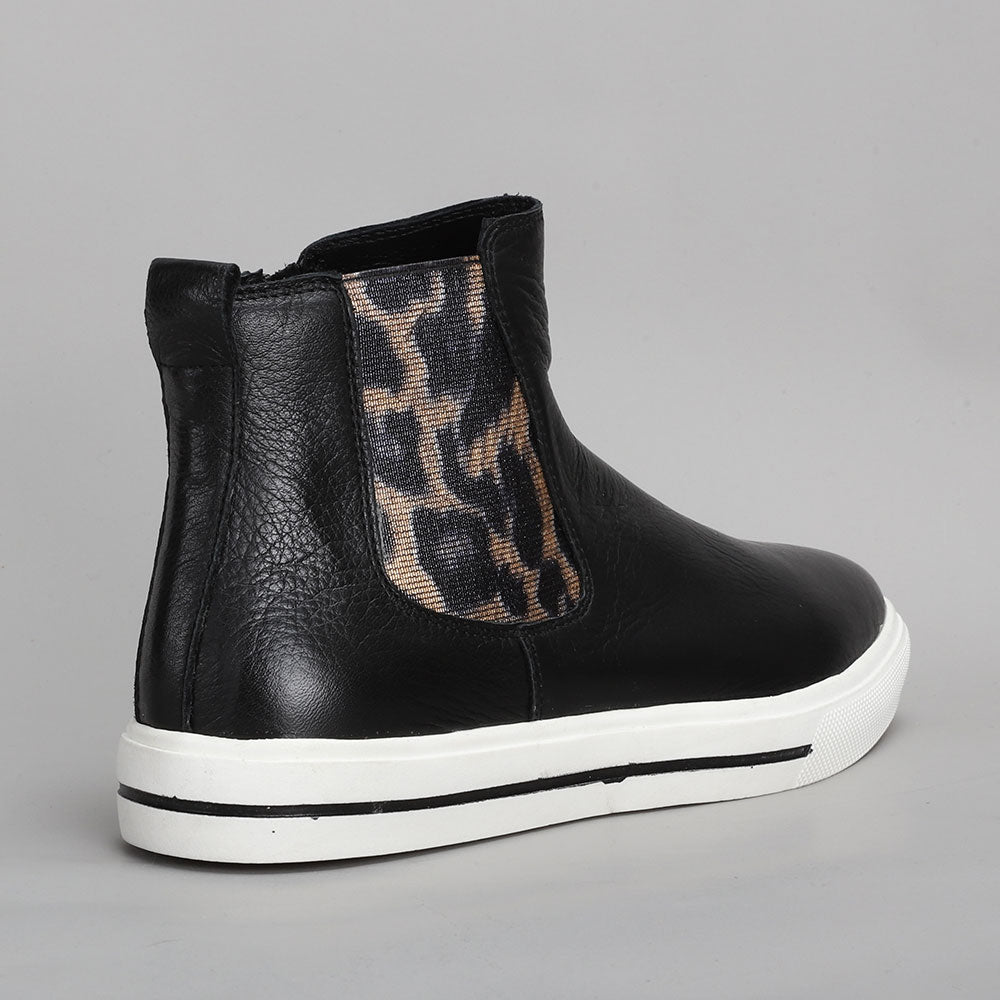 Indira - Black Leopard Gusset - LE SANSA