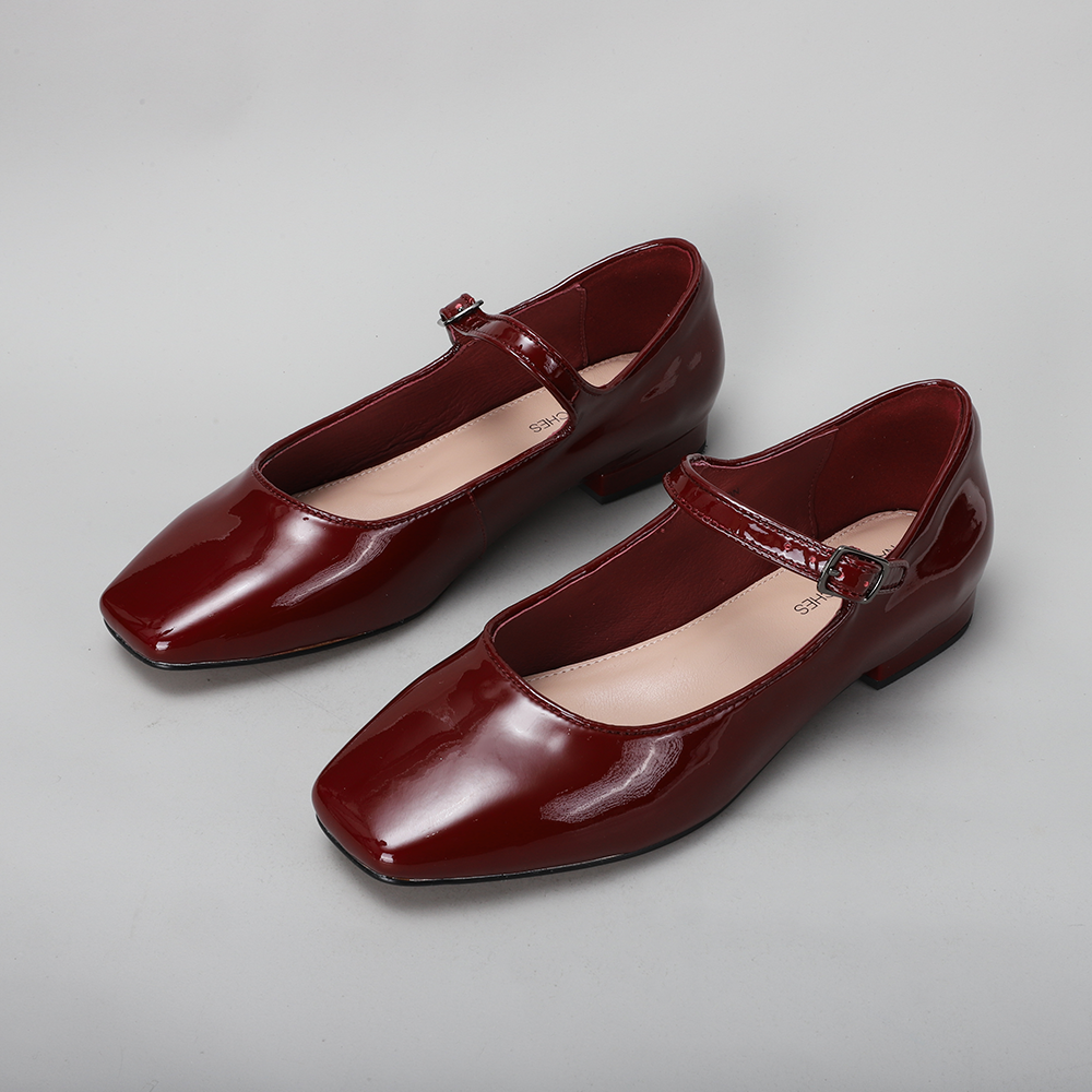Hudson - Merlot Patent - Naked Arches