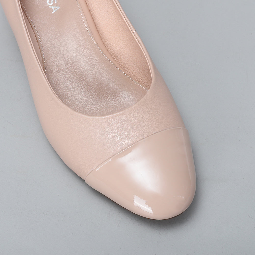 Eliska - Nude/Nude Patent - LE SANSA