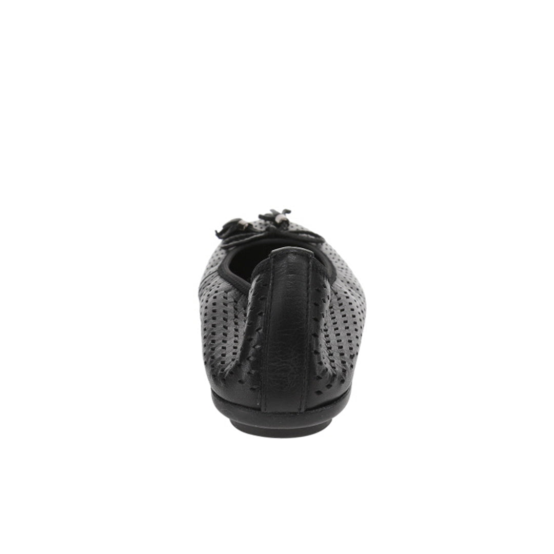 Buxom - Black Leather - CC Resorts Footwear