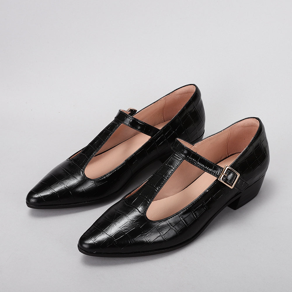 Carys - Black Croc - Naked Arches