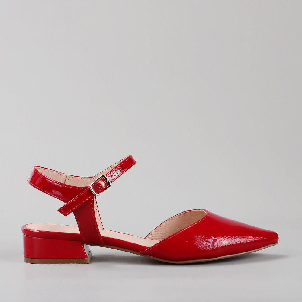 Coralie - Crimson Red Patent