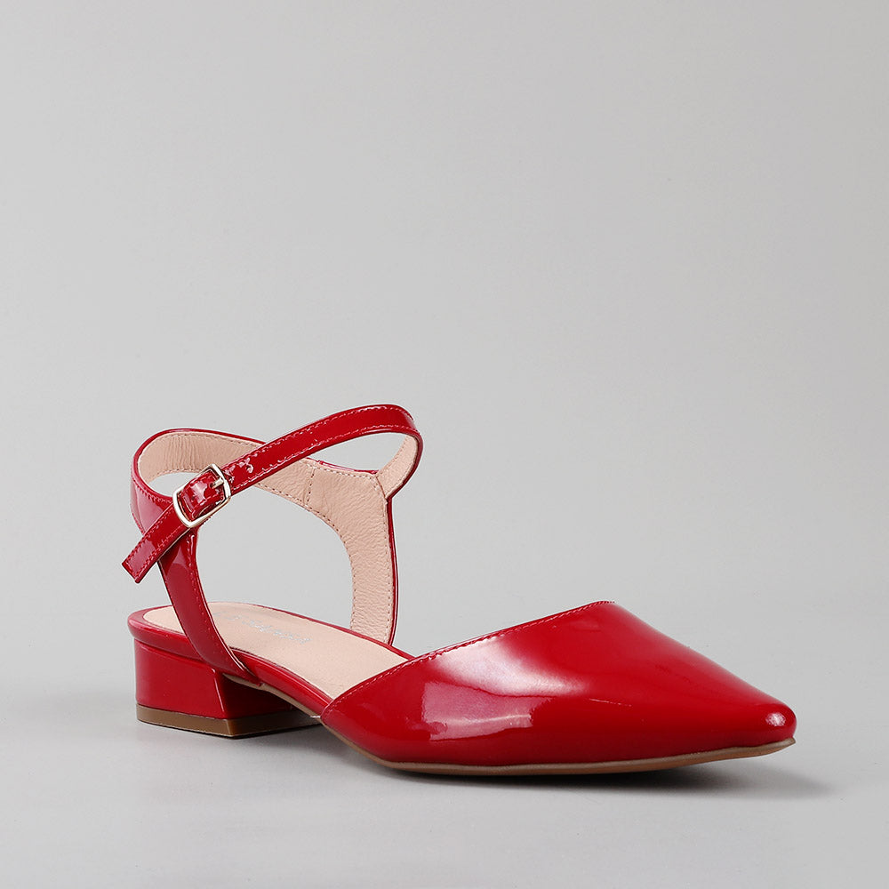 Coralie - Crimson Red Patent - LE SANSA