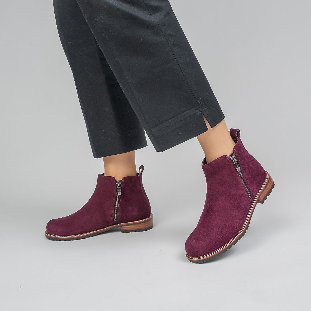 Fig - Burgundy Suede - Le Sansa