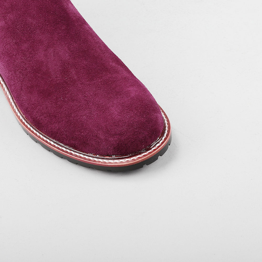 Fig - Burgundy Suede - Le Sansa