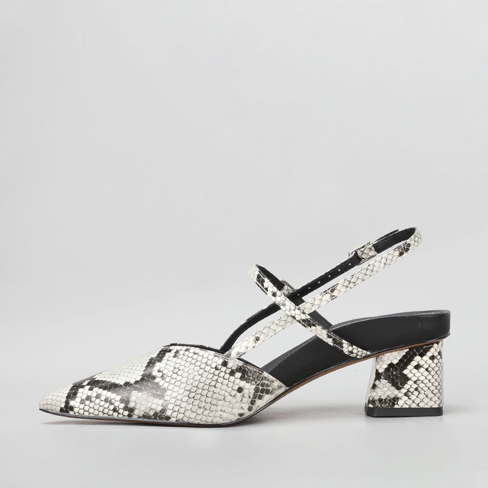 Helena - Black/Snake Print - Naked Arches