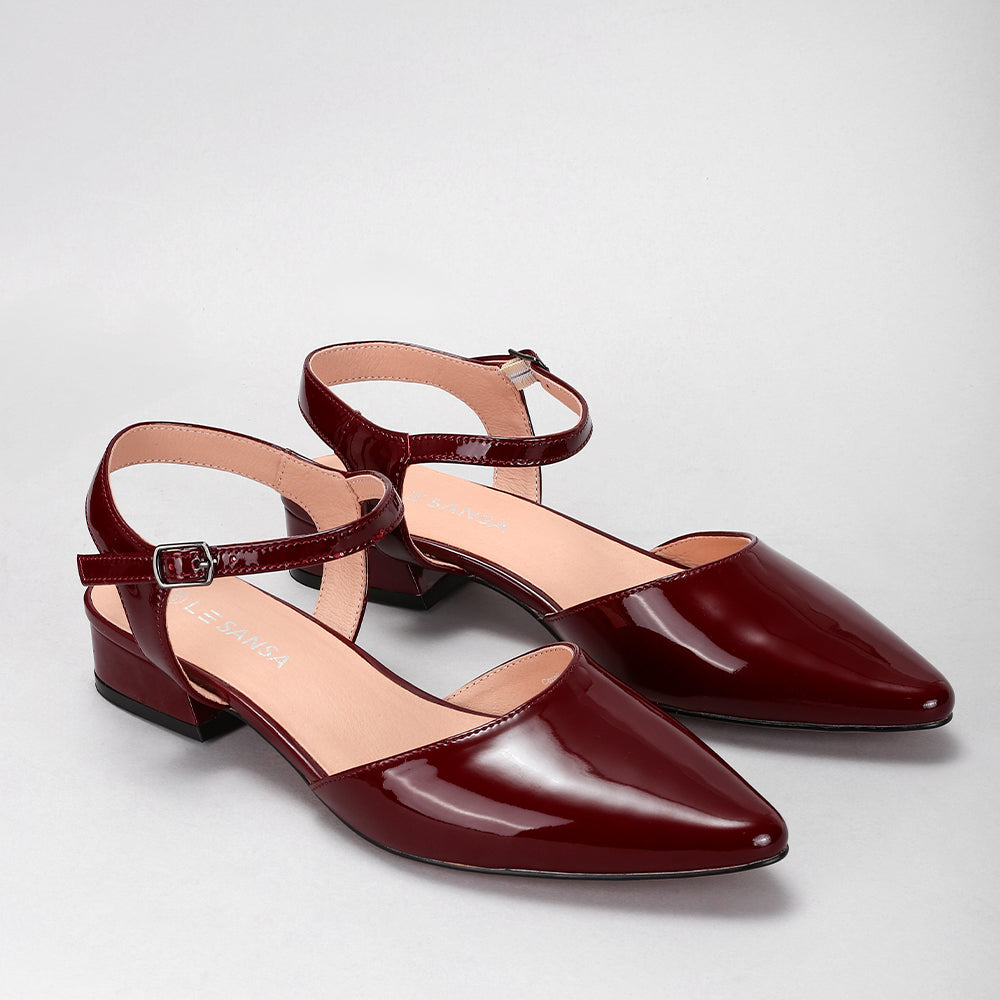 Coralie - Merlot Patent - LE SANSA