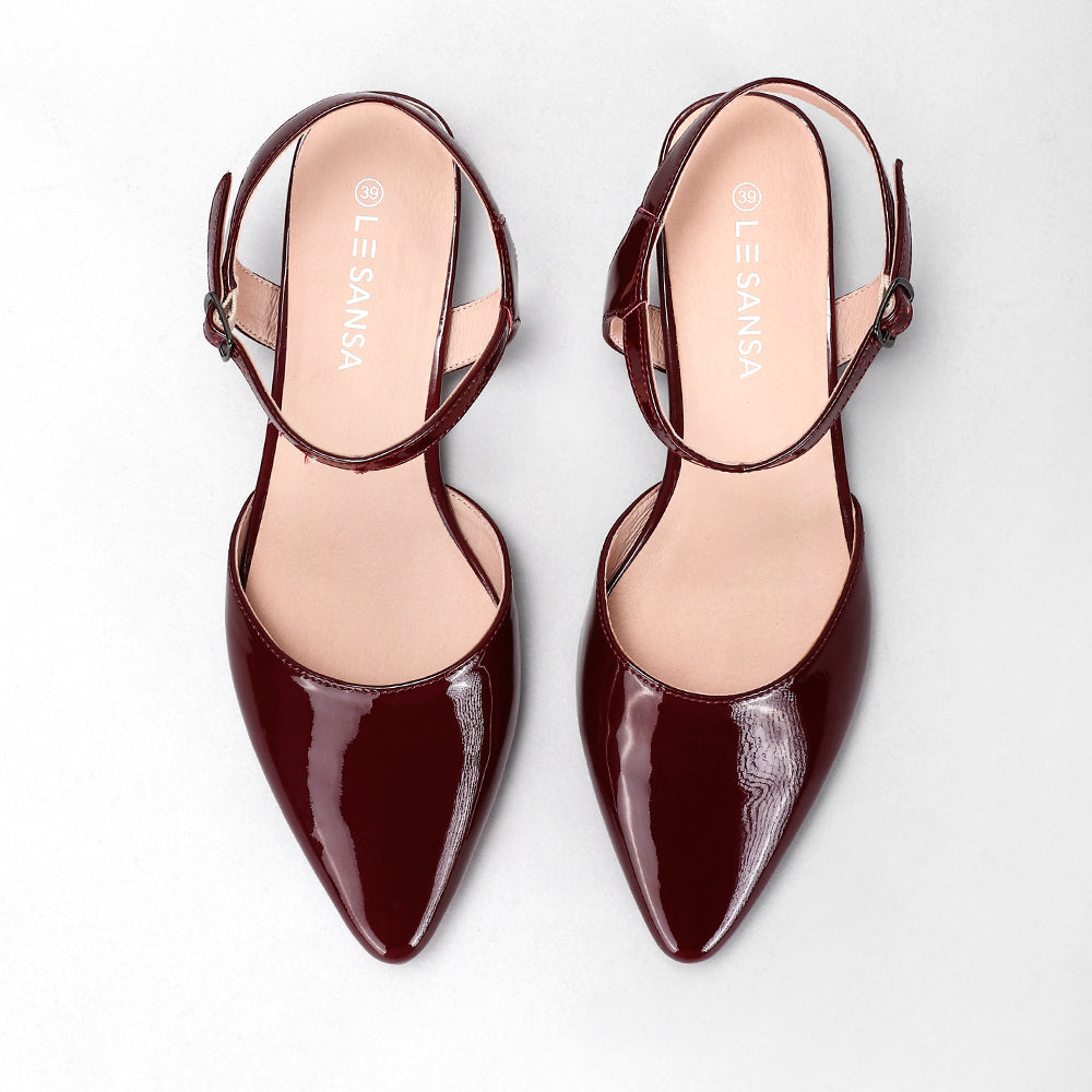 Coralie - Merlot Patent - LE SANSA