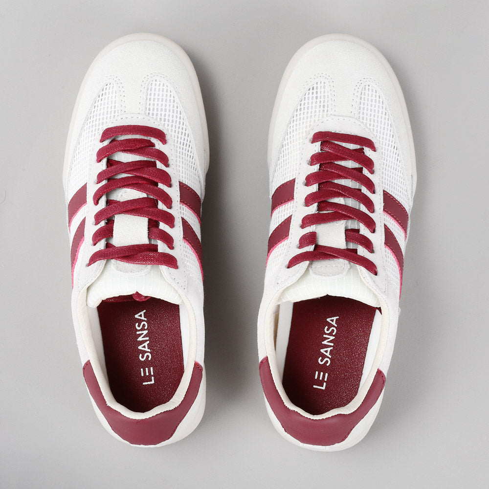 Jamila - White/Burgundy - LE SANSA