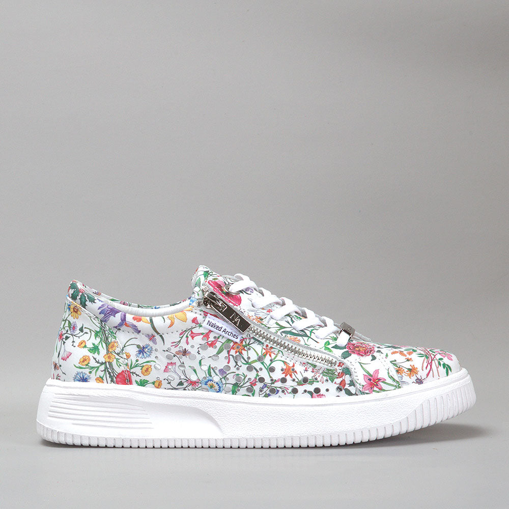Noble - White Floral Print - Naked Arches