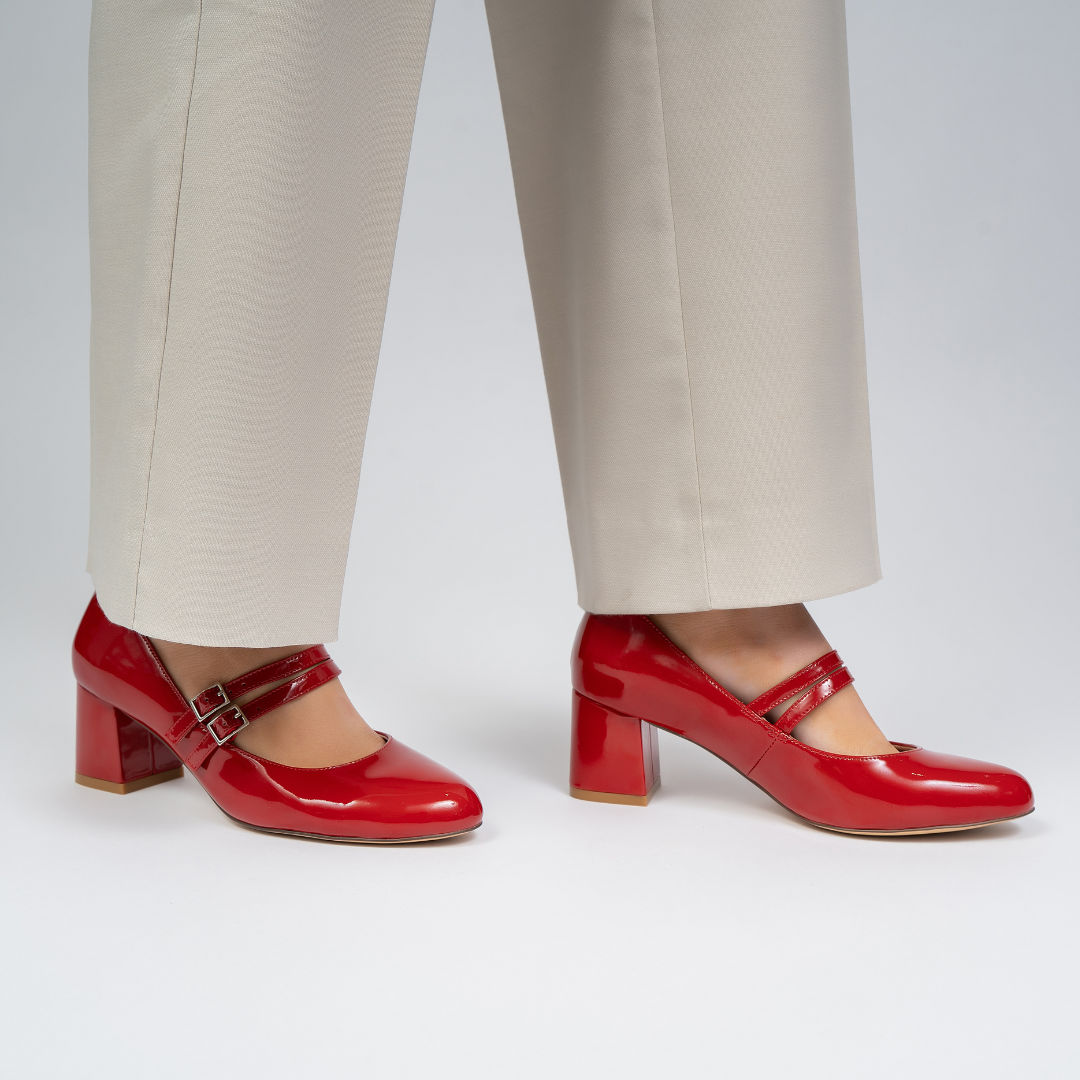 Cider - Crimson Red Patent - Naked Arches