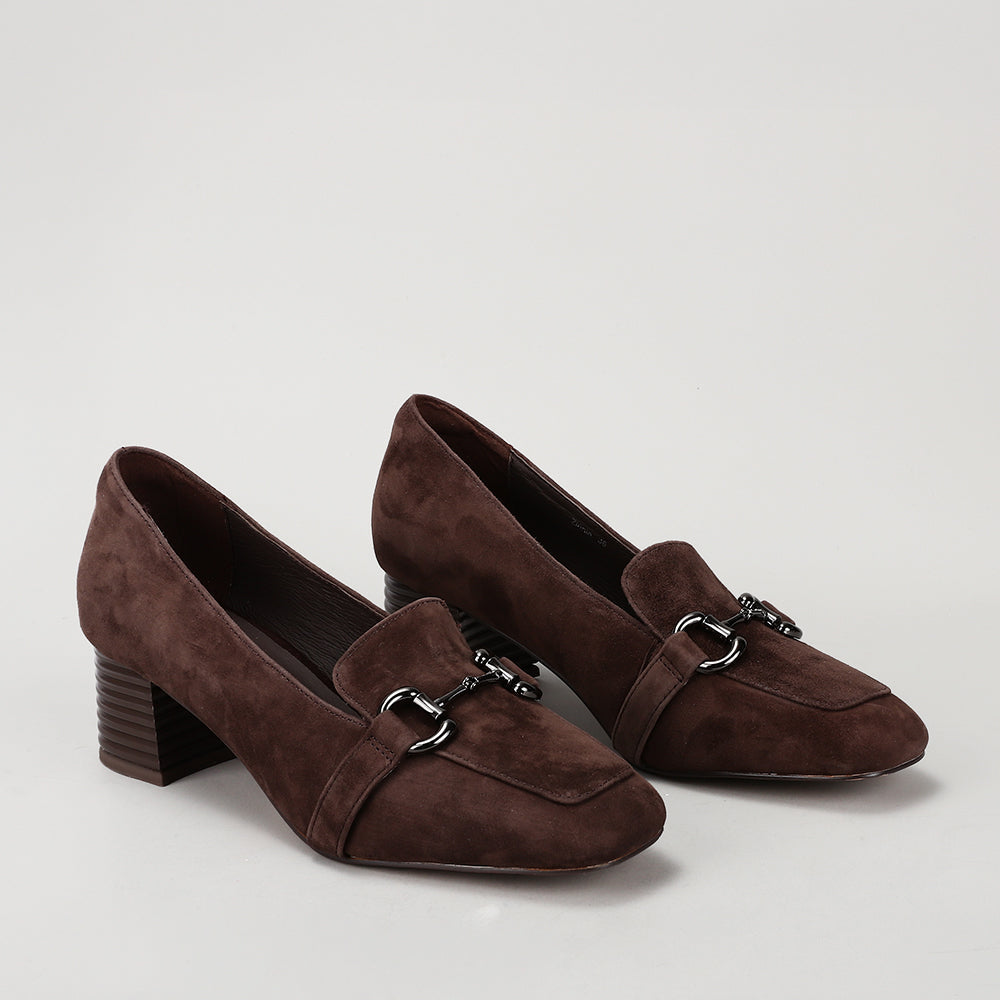 Zinnia - Chocolate Suede - LE SANSA