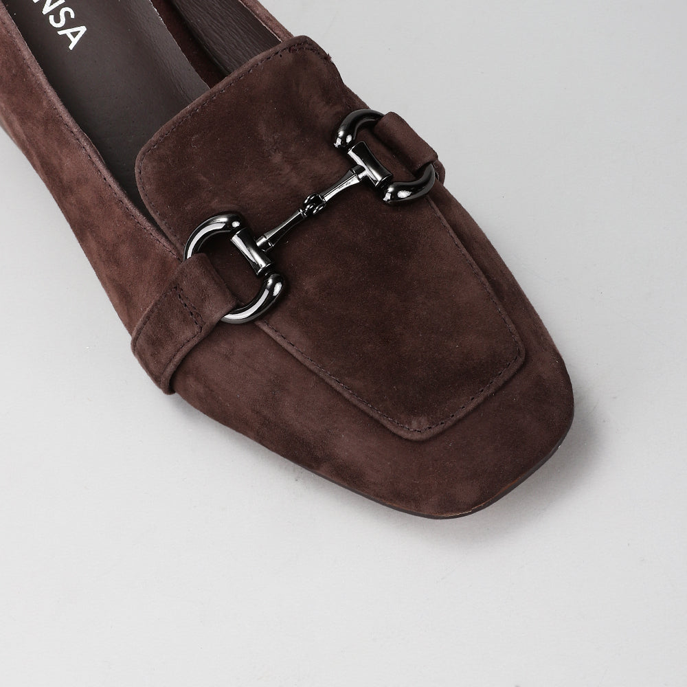 Zinnia - Chocolate Suede - LE SANSA