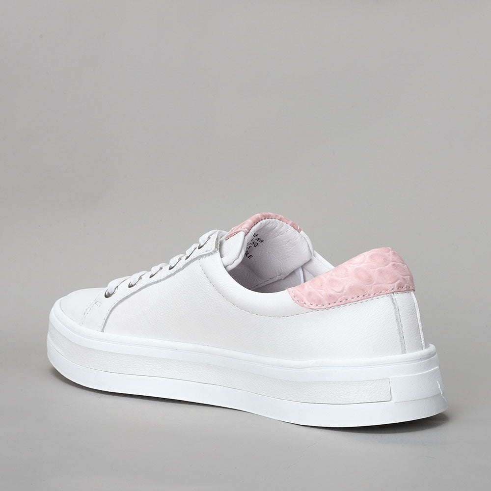 Savis - White/Pink Croc