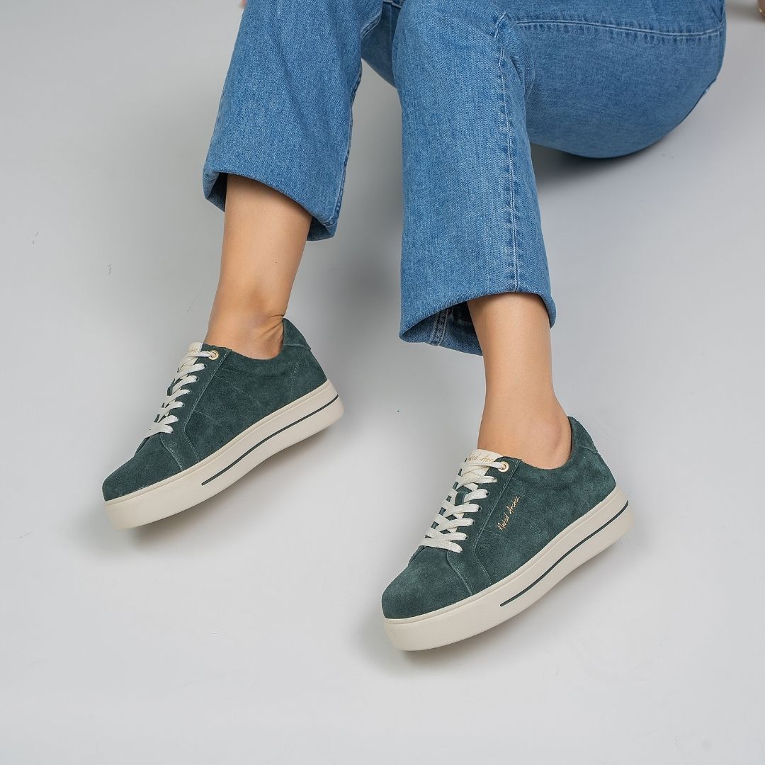 Azealia - Dk Green Suede - Naked Arches