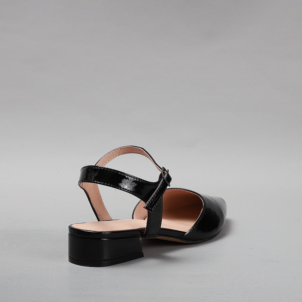 Coralie - Black Patent - LE SANSA