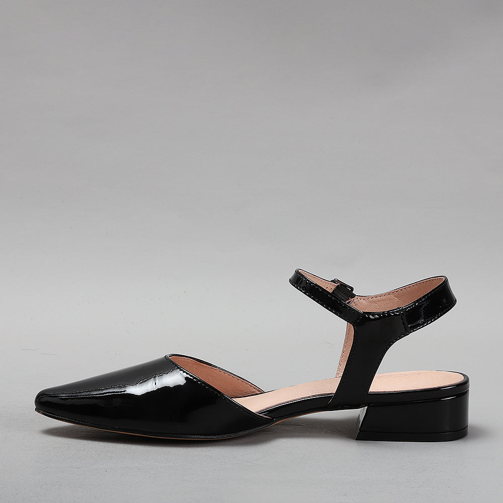 Coralie - Black Patent - LE SANSA