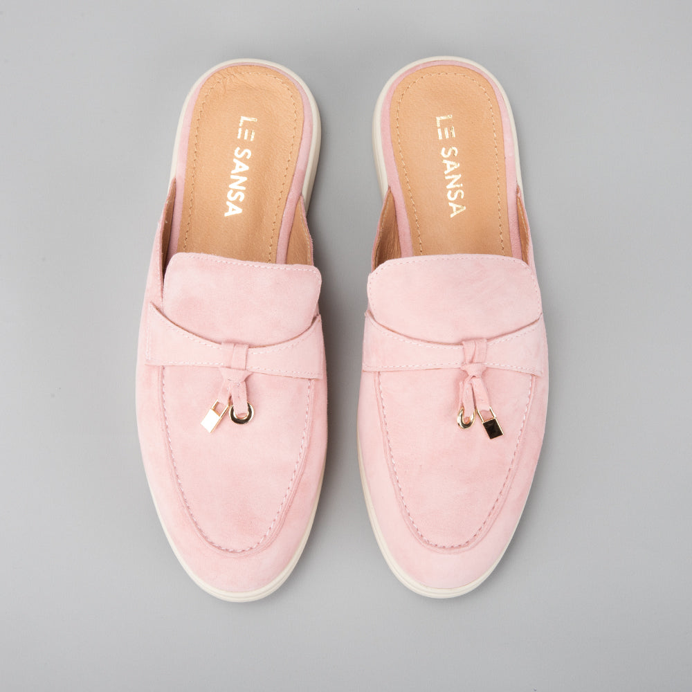 Cosima - Baby Pink Suede