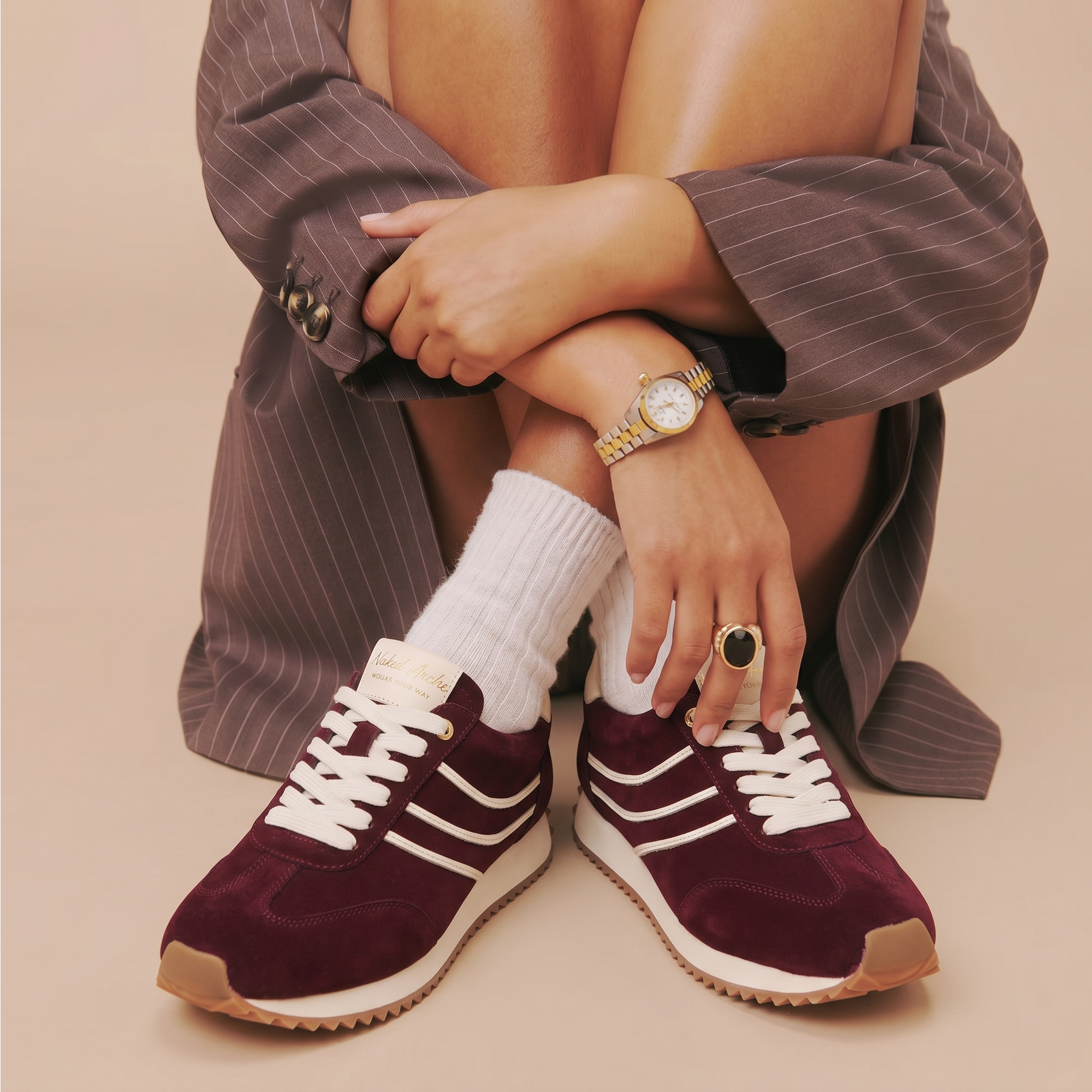 Wednesday - Burgundy Suede