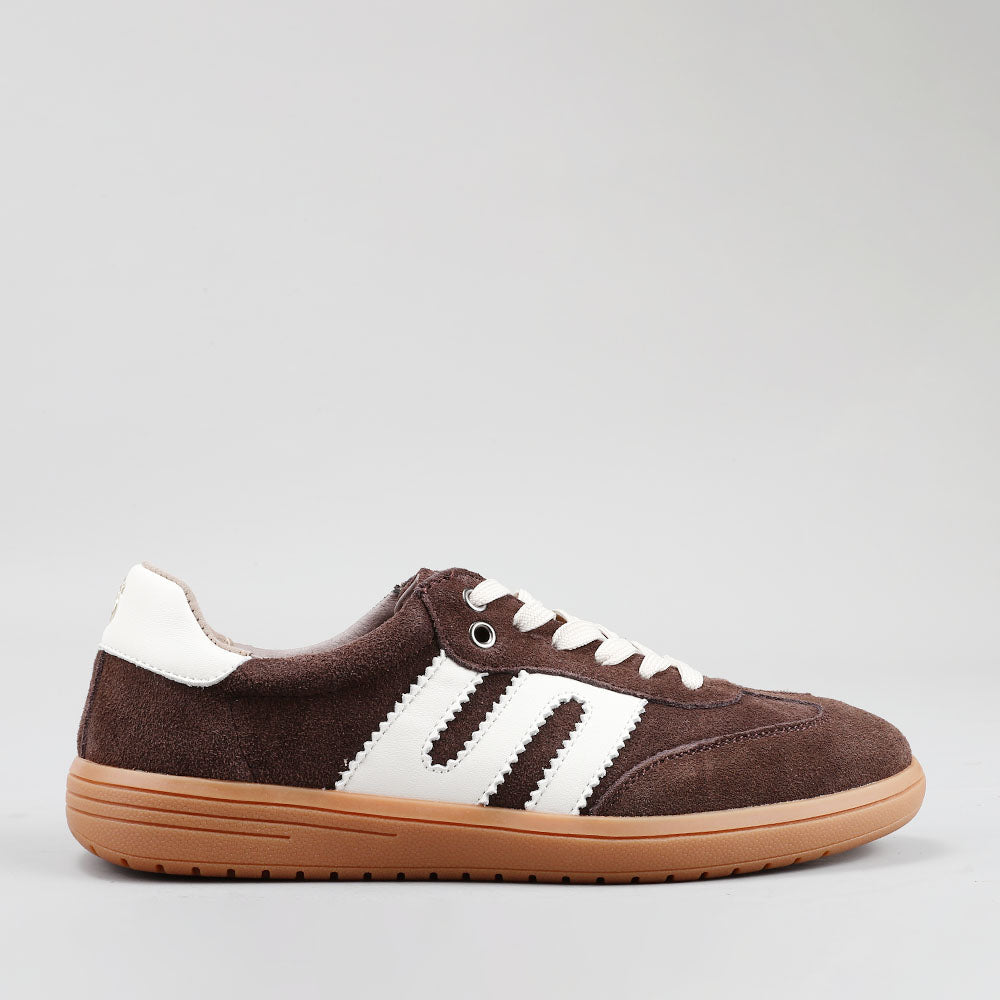 Juno - Chocolate Suede/Ivory