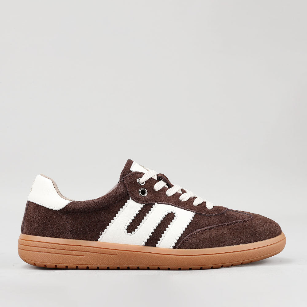 Juno - Chocolate Suede/Ivory