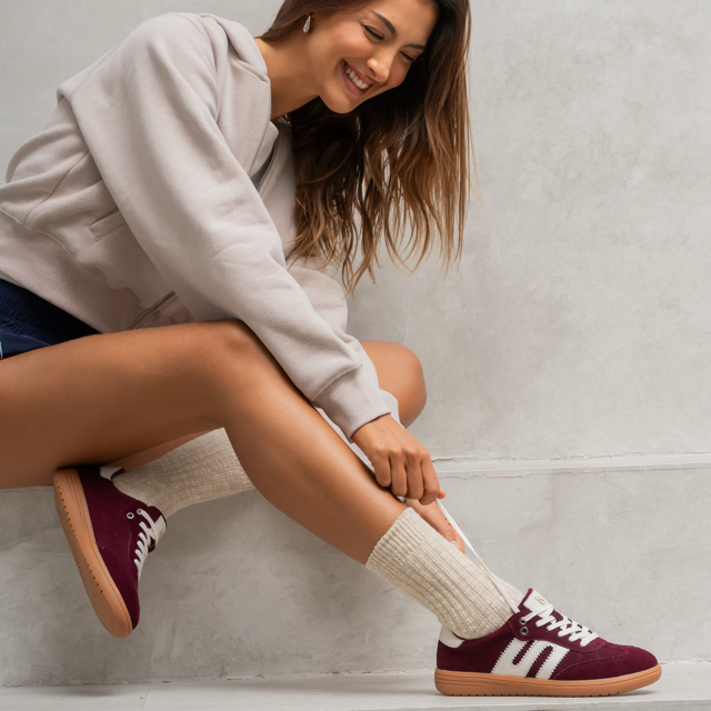 Juno - Burgundy/Ivory