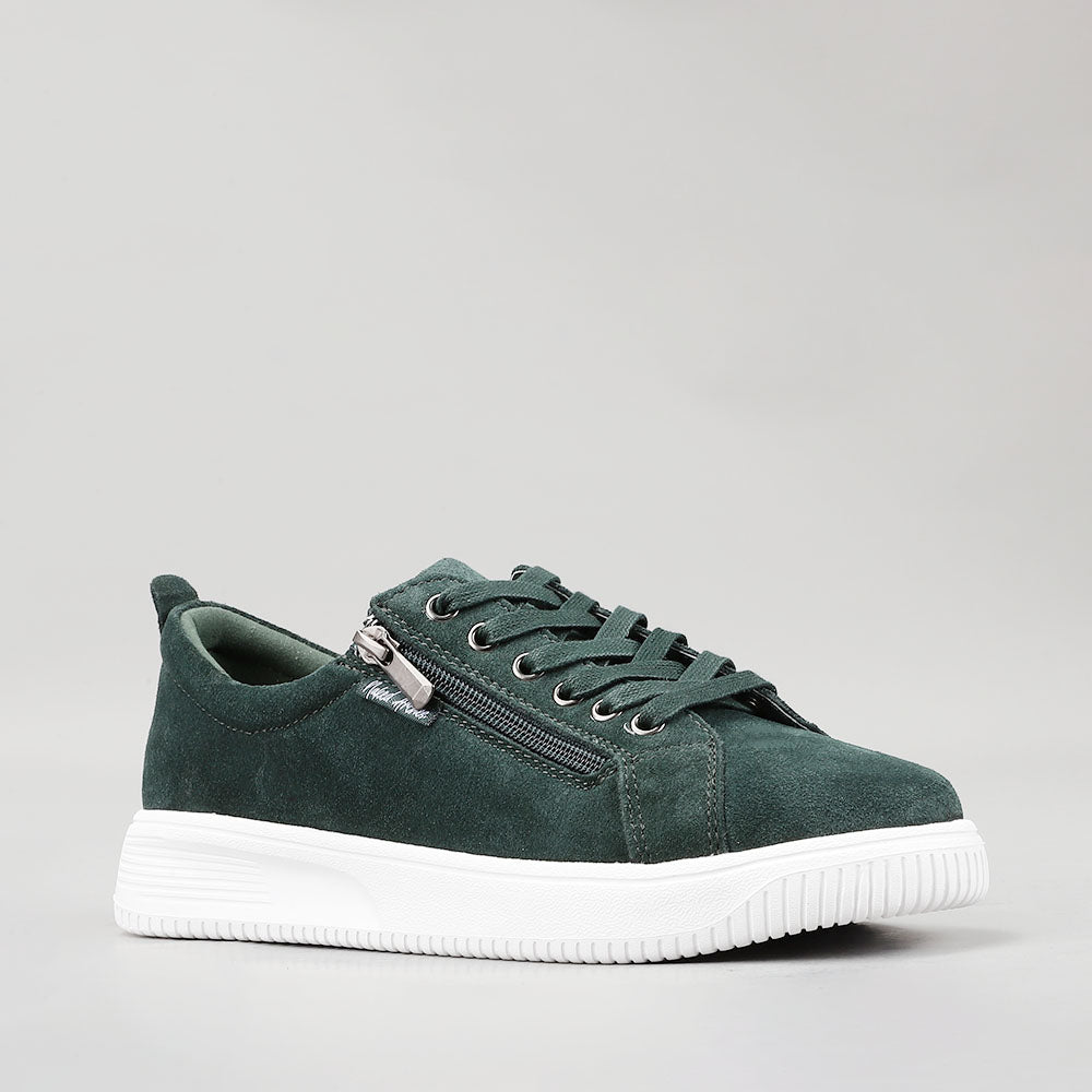 Nelly - Bottle Green Suede - Naked Arches