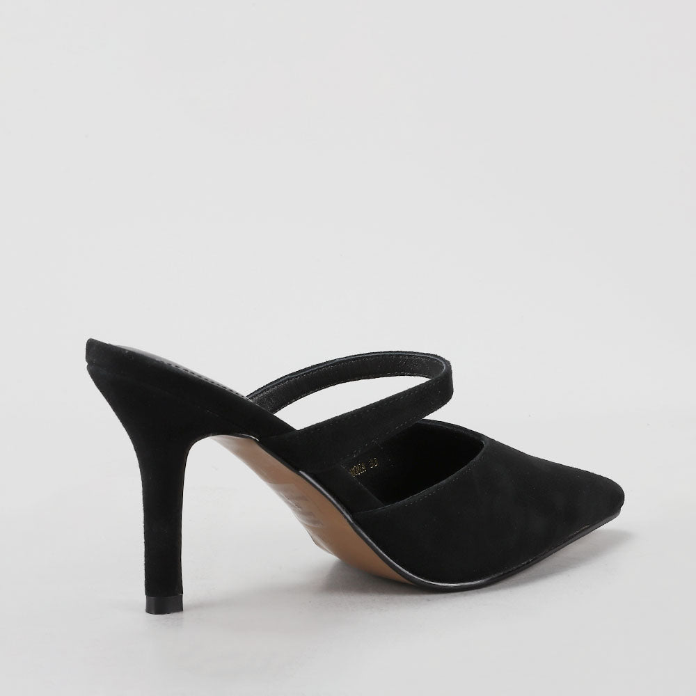 Nona - Black Suede - Naked Arches