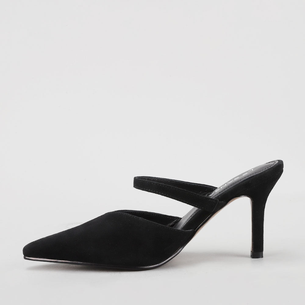Nona - Black Suede - Naked Arches