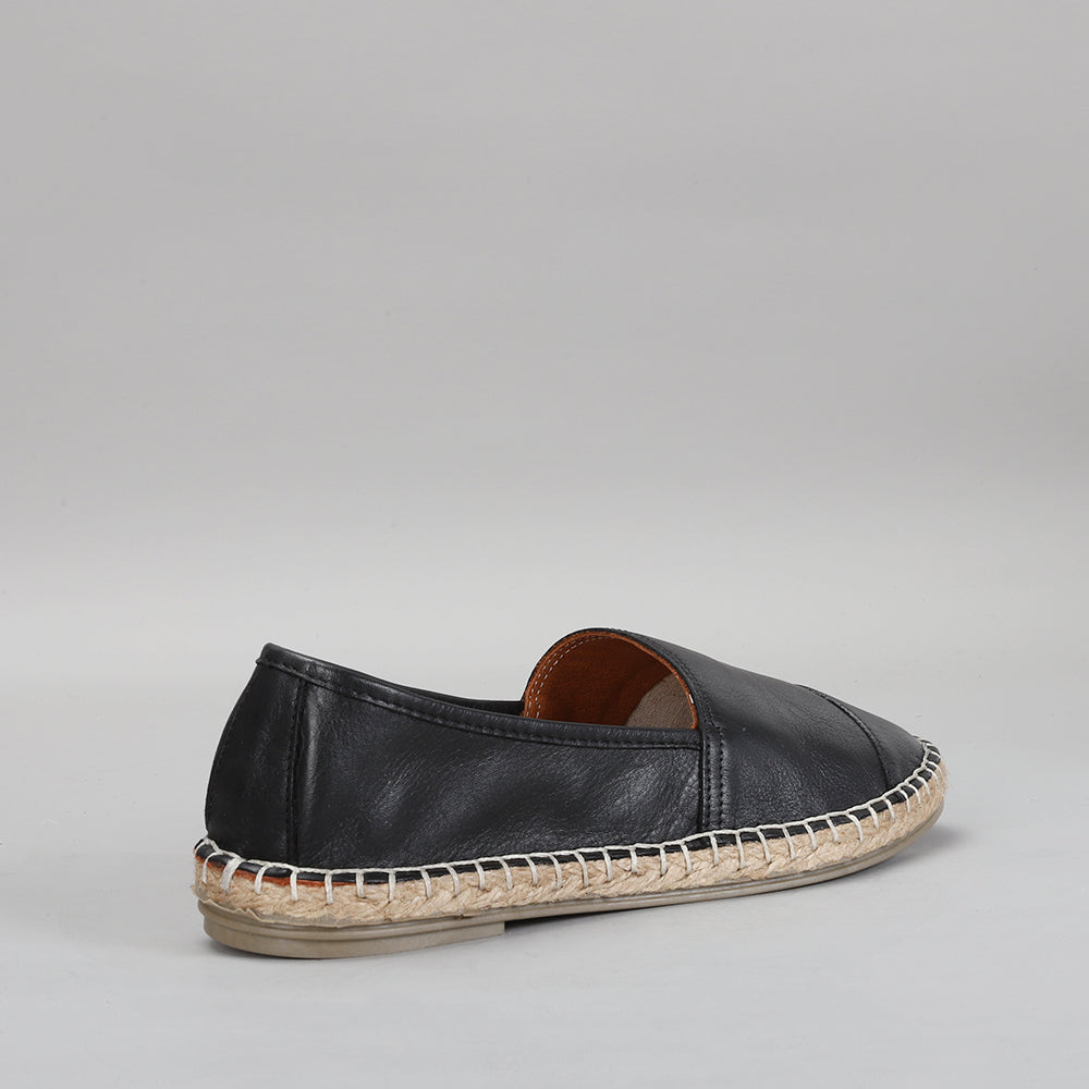 Rope Black LESANSA Australia Women Shoes Online Flats slip ons