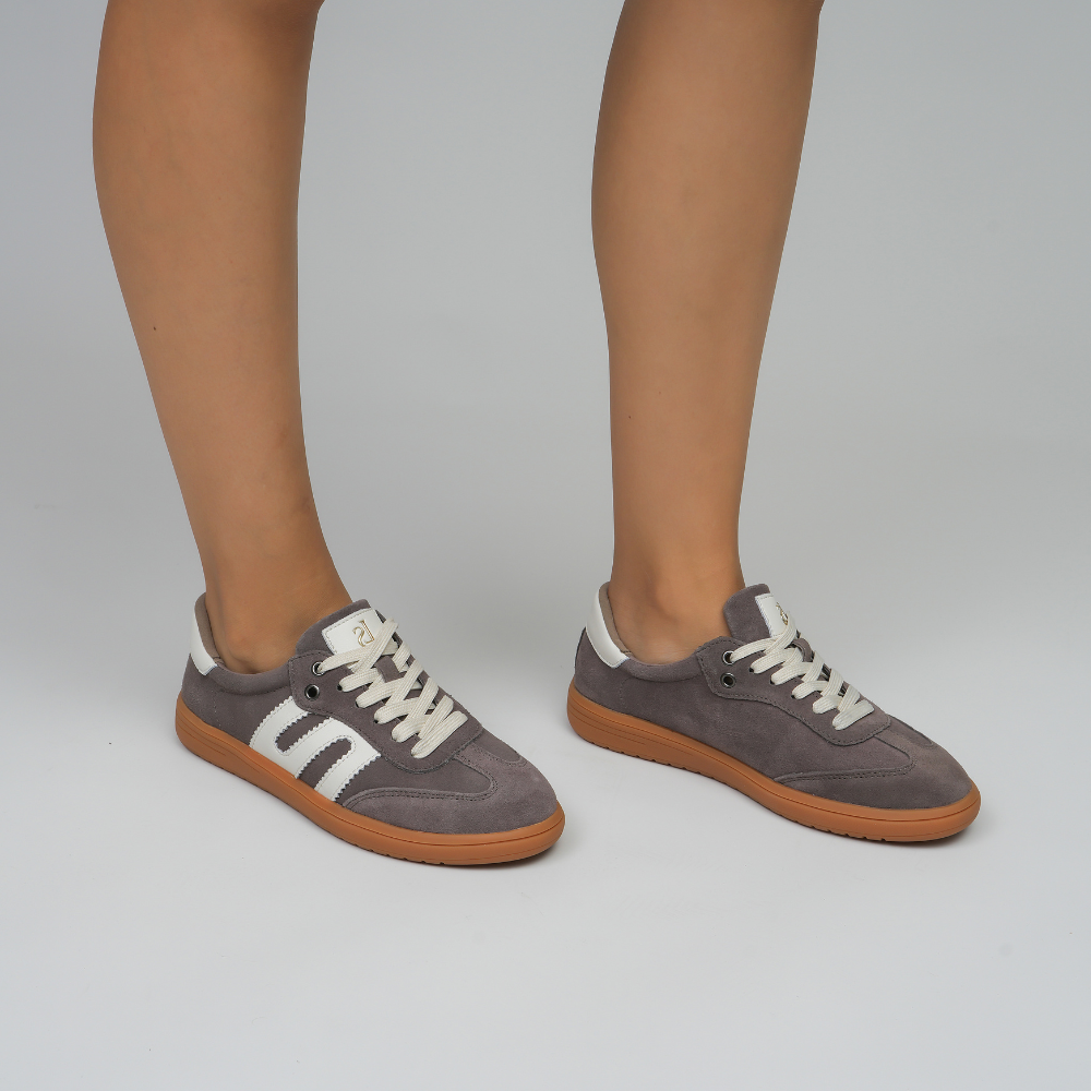 Juno - Brown Suede/Ivory