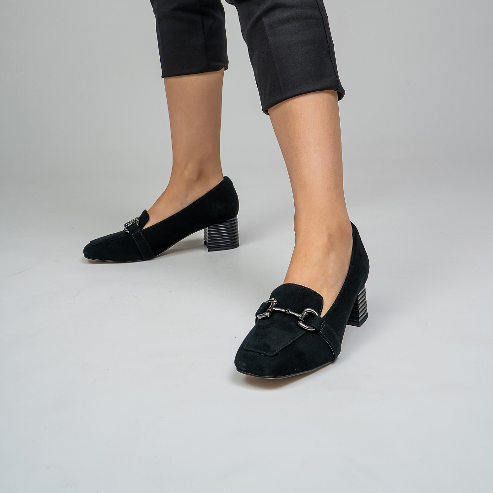 Zinnia - Black Suede - LE SANSA