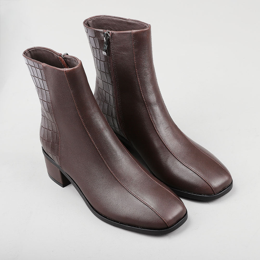 Spike - Chocolate/Croc Print - Le Sansa