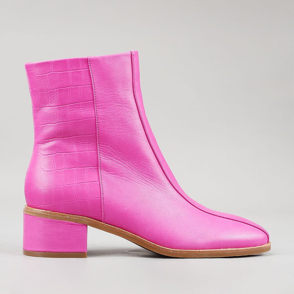 Spike - Hot Pink/Croc Print - Le Sansa