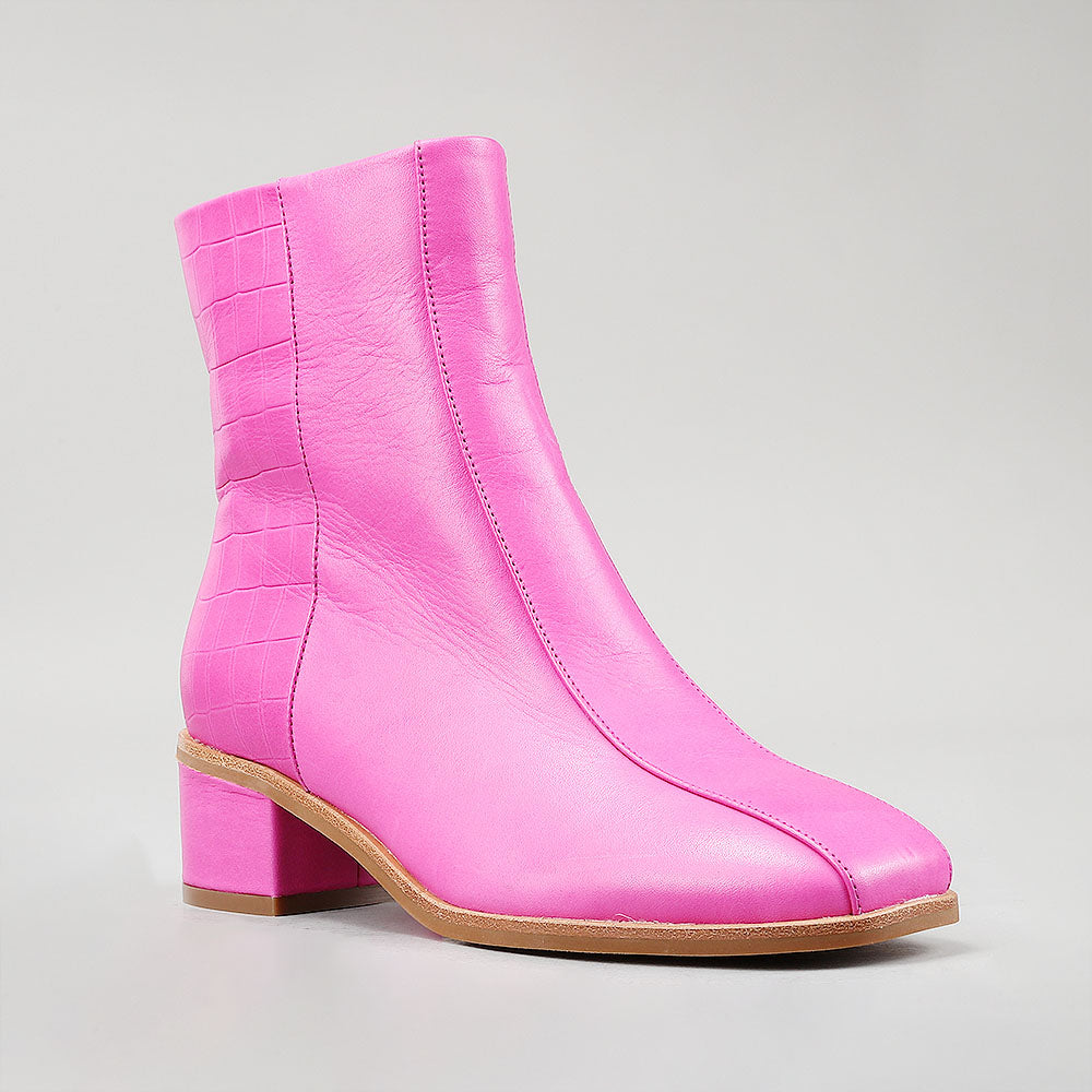 Spike - Hot Pink/Croc Print - Le Sansa