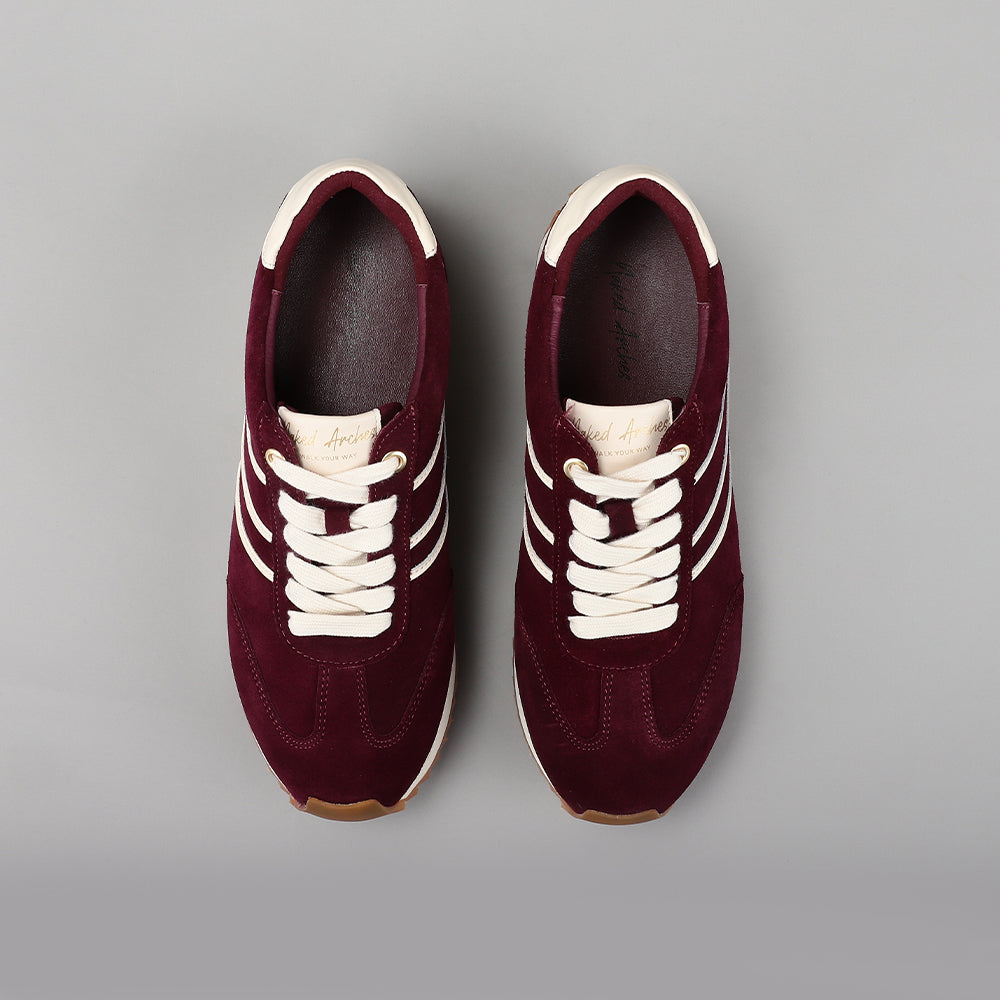 Wednesday - Burgundy Suede - NAKED ARCHES