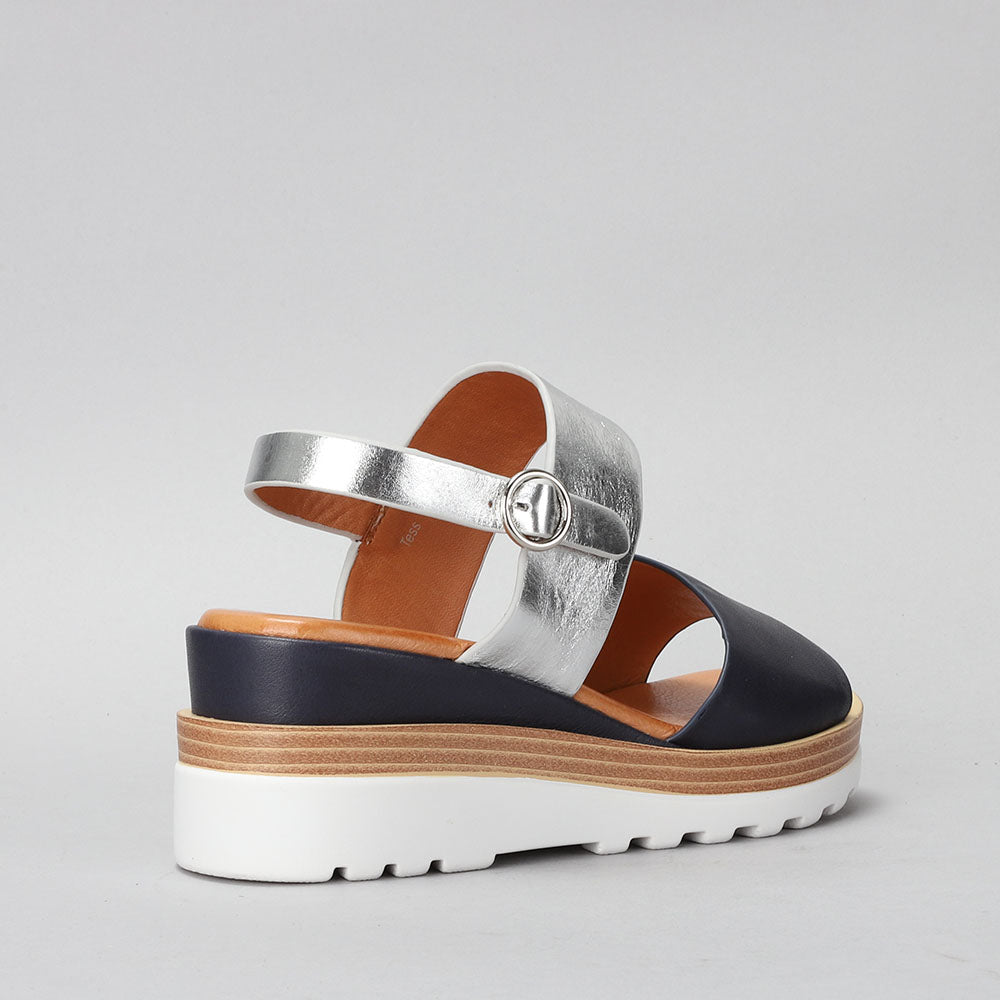 Tess - Navy/Silver