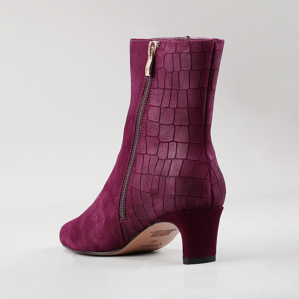 Vesper - Burgundy Suede