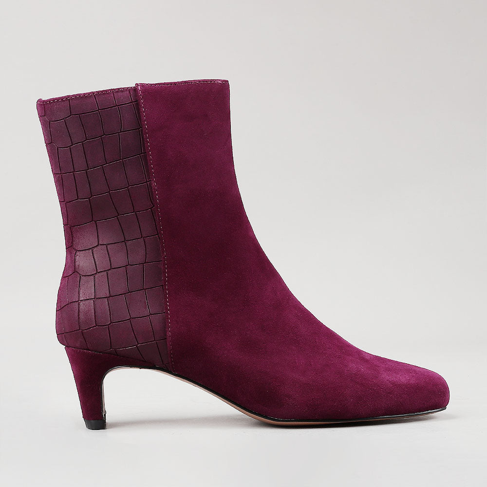 Vesper - Burgundy Suede